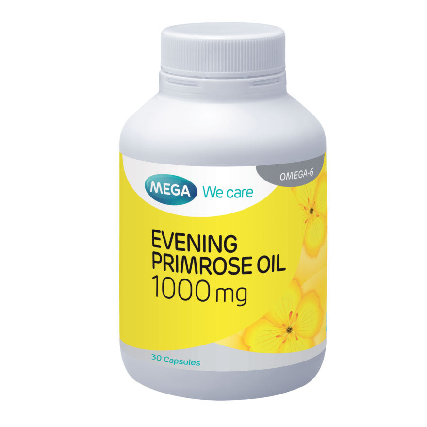 MEGA We care EVENING PRIMROSE OIL 1000 MG. 30'S