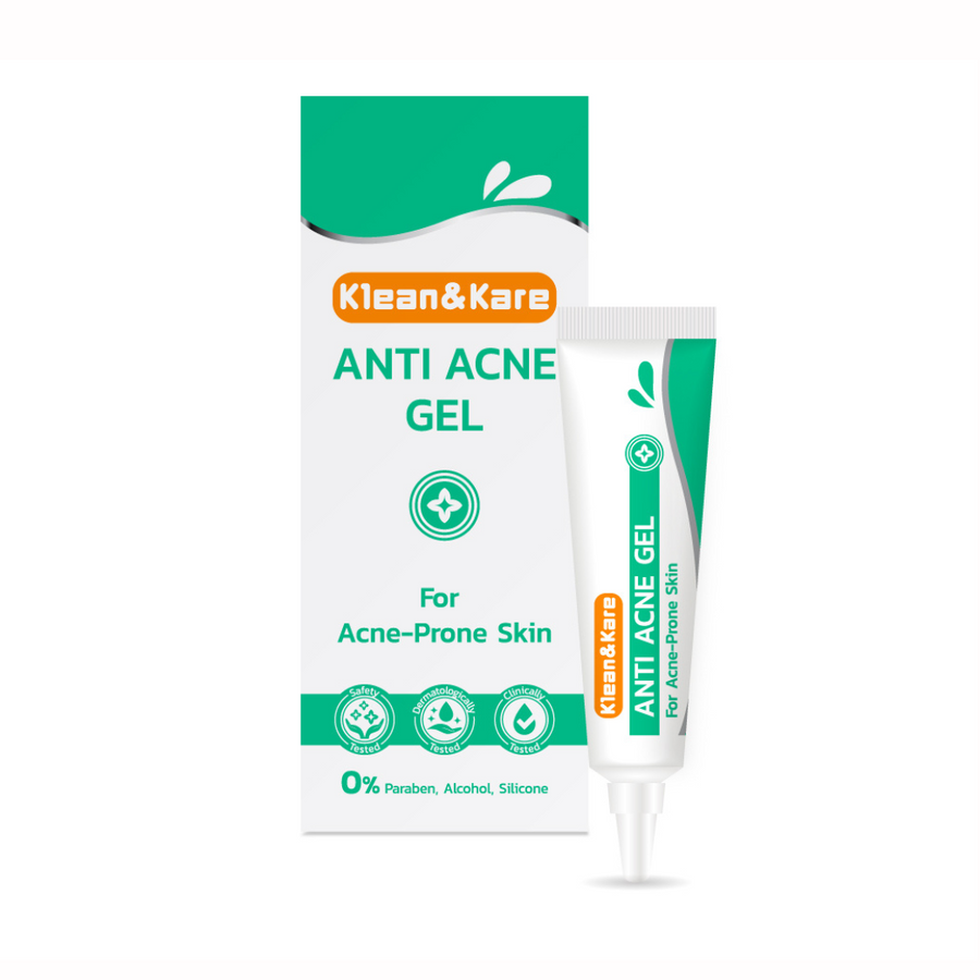 Klean&Kare Anti Acne Gel เจลแต้มสิว เนื้อบางเบา ไม่เหนียวเหนอหนะ คลีนแอนด์แคร์ แอนตี้ แอคเน่ เจล