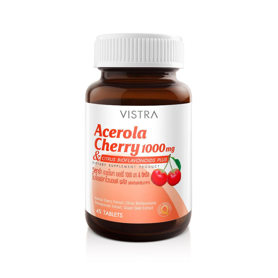 VISTRA Acerola Cherry 1000 mg. (45 Tablets)