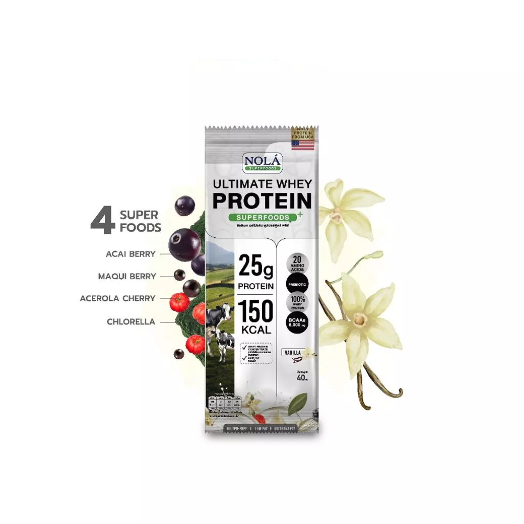 NOLA PLANT PROTEIN PLUS อัลติเมท แพลนท์โปรตีน 7 ซอง