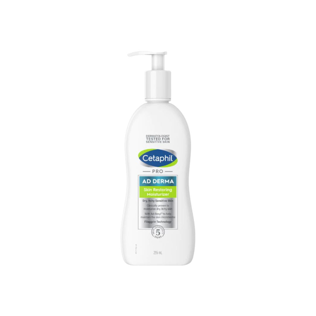Cetaphil Pro AD Derma Skin Restoring Moisturizer เซตาฟิล โปร เอดี เดอร์มา สกิน เรสทอริ่ง มอยเจอร์ไรเซอร์ ขนาด 295 มล.