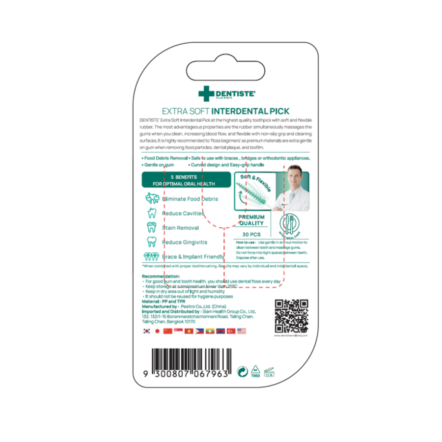 Dentiste Extra Soft Interdental Pick 30's