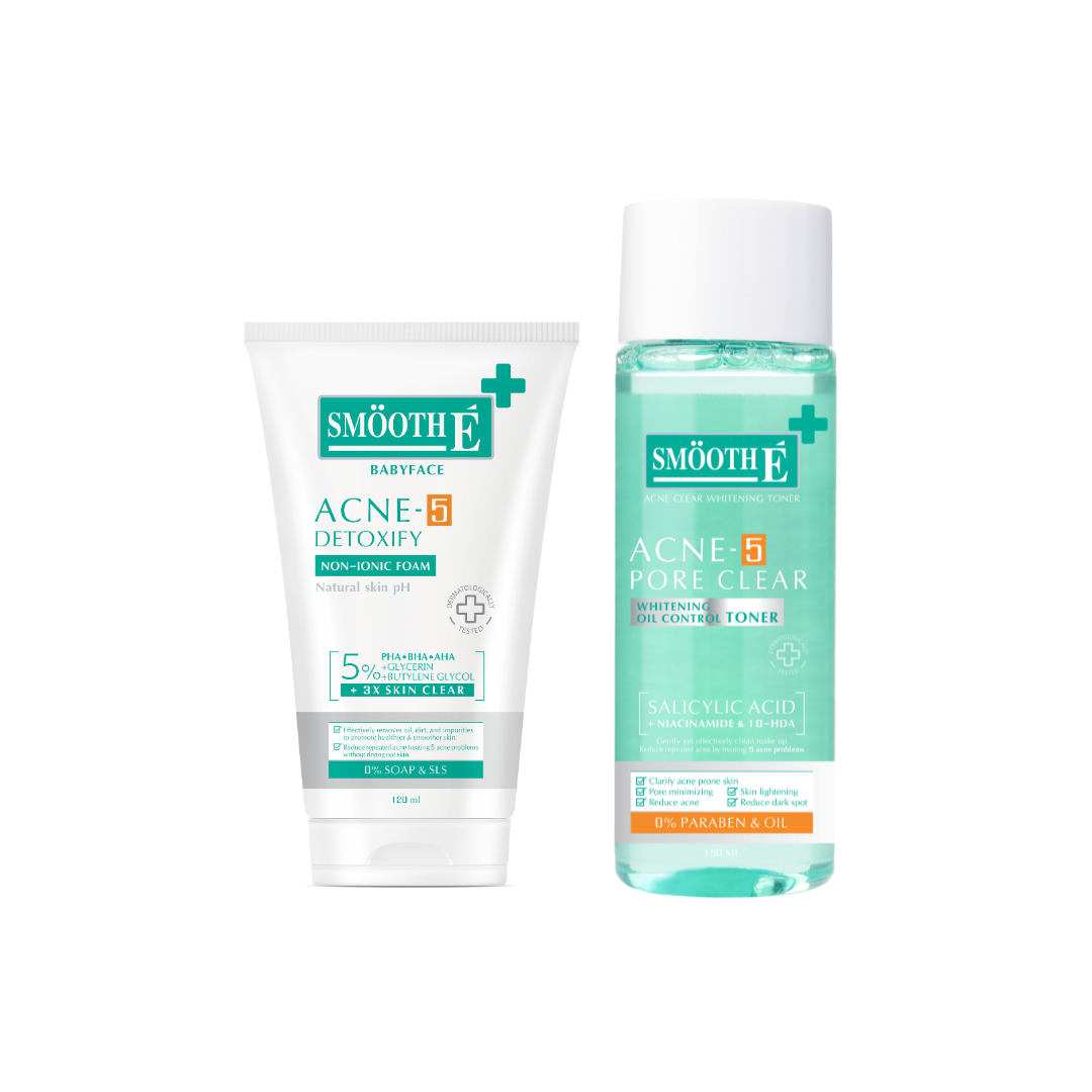 Smooth E Acne-5 Whitening Set