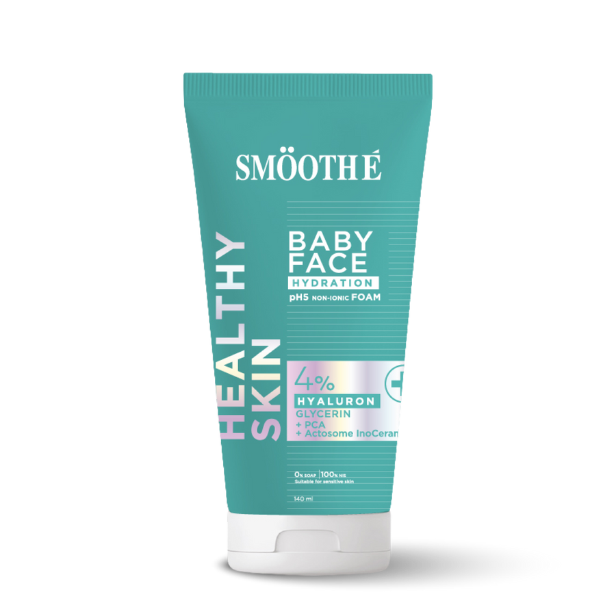 smooth e babyface hydration foam 140 ml.