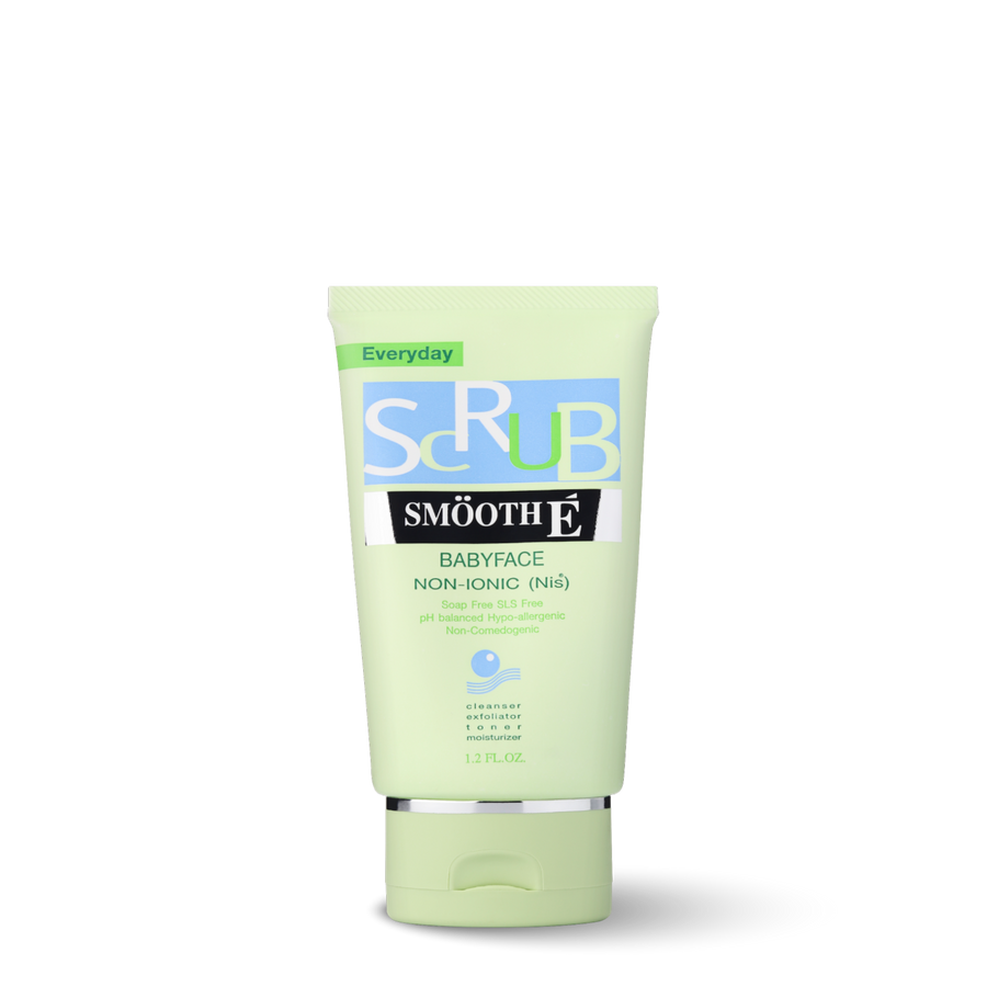 smooth e babyface scrub 1.2 oz.