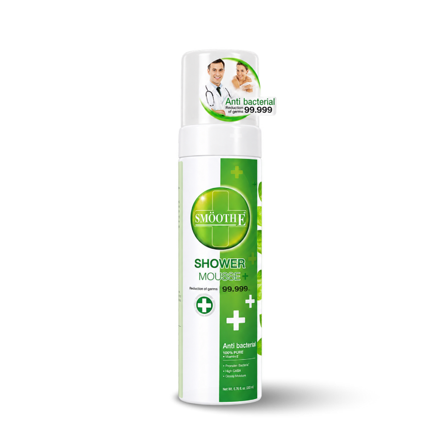smooth e mild &moisturizing antibacterial shower mousse