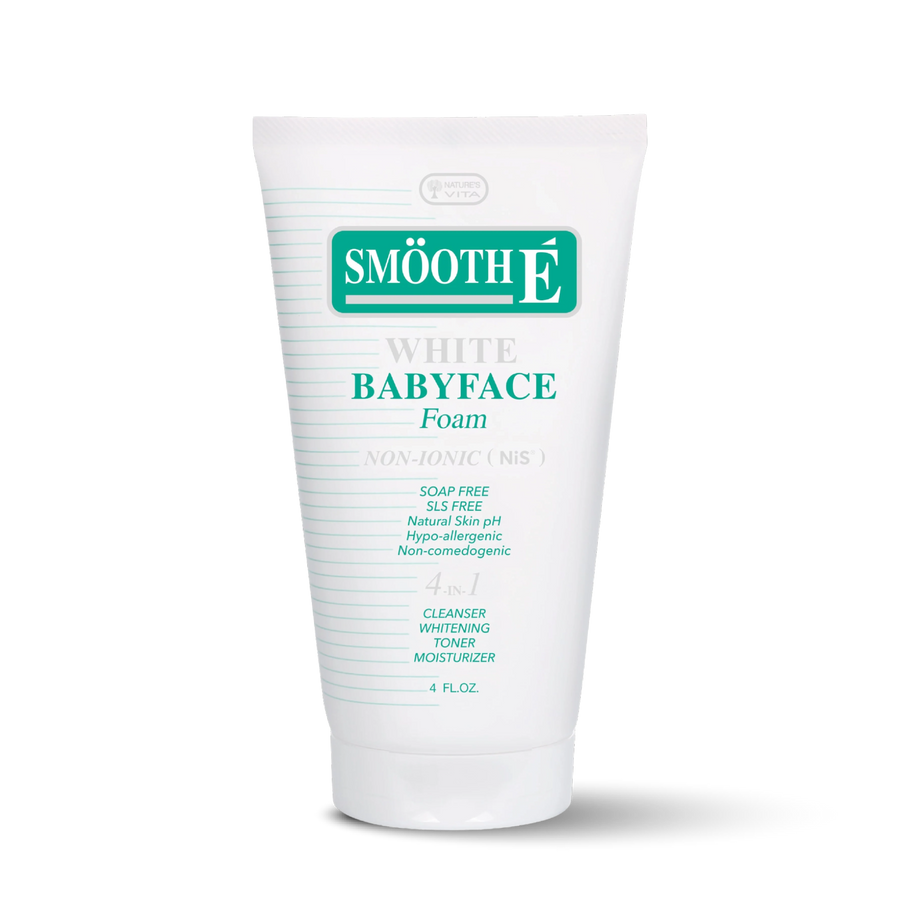 smooth e white babyface foam 4 oz.