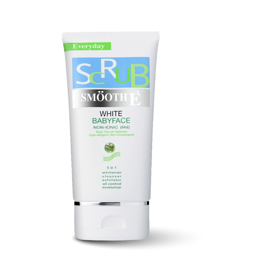 smooth e white babyface scrub 4 oz.