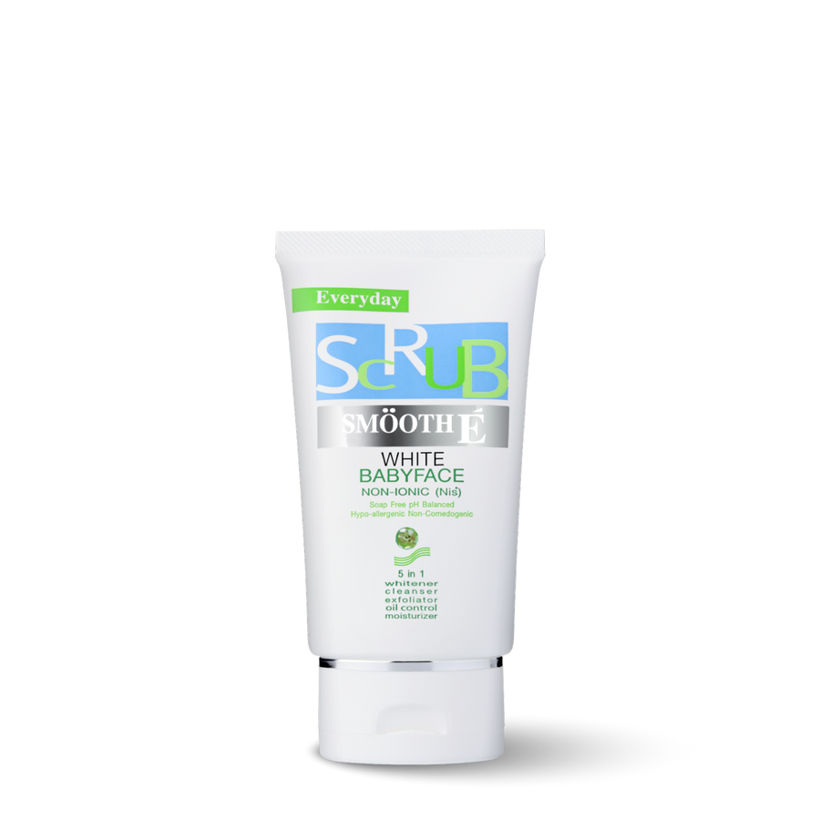 smooth e white babyface scrub 1.2 oz.