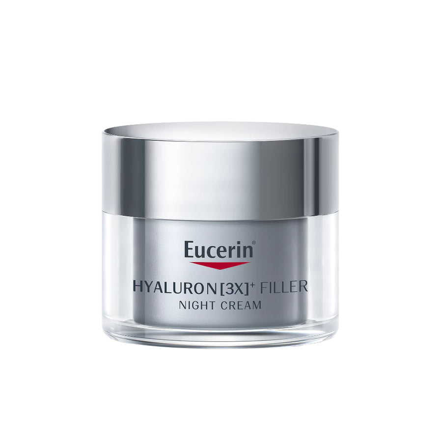 Eucerin HYA (3X) FILLER NIGHT CREAM 50 ML. ไฮยาลูรอน ไนท์ครีมลดเลือนริ้วรอย ยกกระชับ
