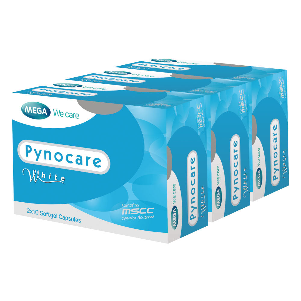 MEGA We care PYNOCARE WHITE 520 MG. SET (3x20'S)