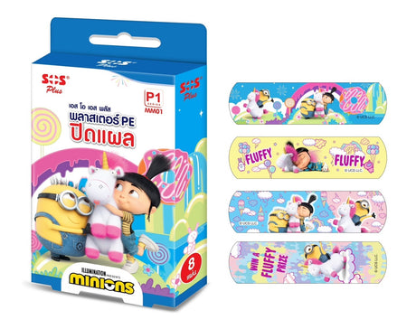 SOS KITTY/MINIONS PE PLASTER (1x8S)