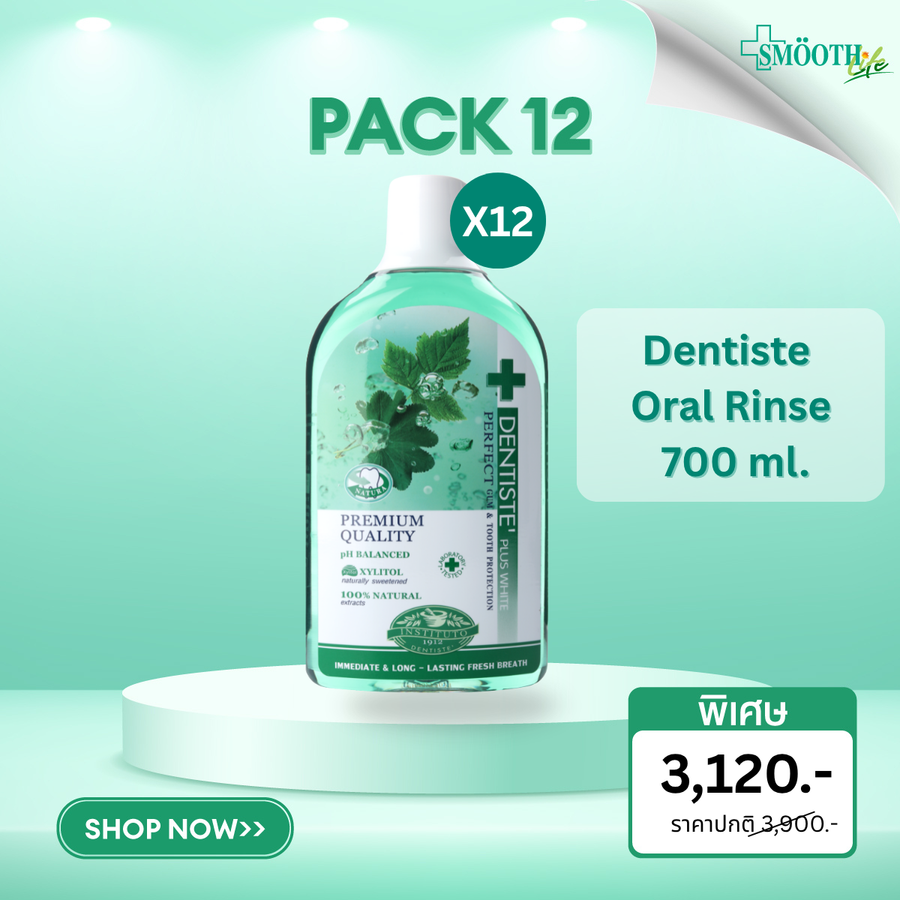 [Pack 12] Dentiste Oral Rinse 700 ml.