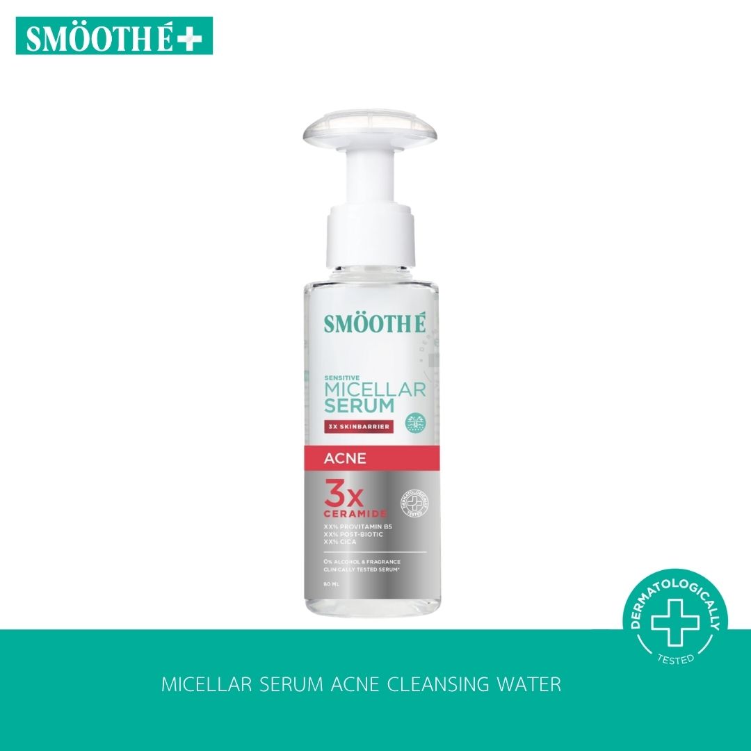 [Pre-Order] SMOOTHE MICELLAR SERUM ACNE CLEANSING WATER