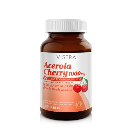 VISTRA Acerola Cherry 1000 mg. (45 Tablets)