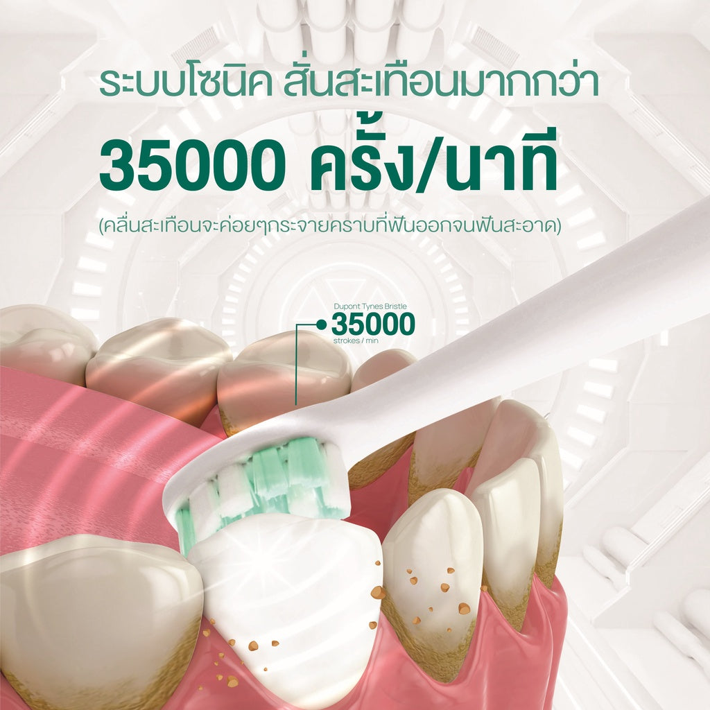 [1 free 2] Dentiste Sonic Electronic Toothbrush 5 Mode  free Extra Fresh Spray 3 ml & Plaque Test 10s.
