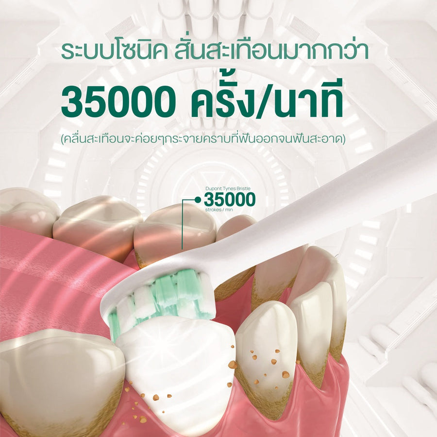 [1 free 2] Dentiste Sonic Electronic Toothbrush 5 Mode  free Extra Fresh Spray 3 ml & Plaque Test 10s.