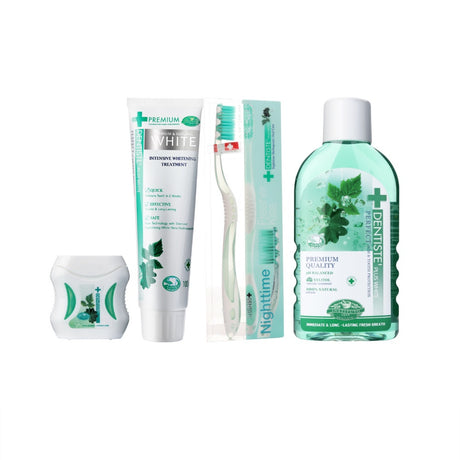 Dentiste เซ็ตฟันขาว สำหรับแปรงฟันก่อนนอน Nighttime Premium White Set