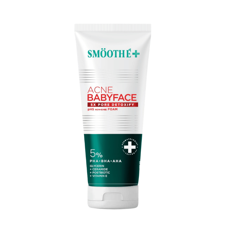 [Pre-Order] SMOOTHE BABYFACE ACNE-5 DETOXIFY NON-IONIC FOAM