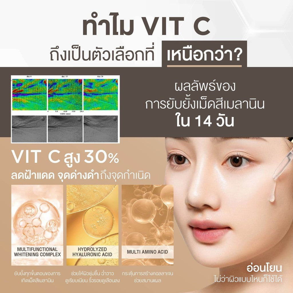 (Deal Duo) Smooth E Dark Spot ClearC Plus Serum 30 ml. Free Smooth E Acne Hydrogel 7 g
