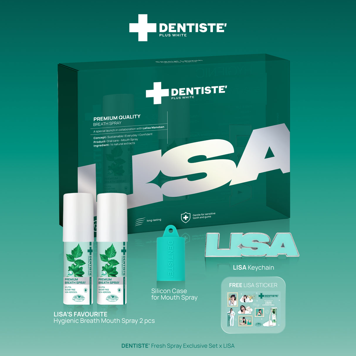 (Pre-Order) [Limited Edition] DENTISTE' ON THE GO - FRESH SPRAY EXCLUSIVE SET X LISA