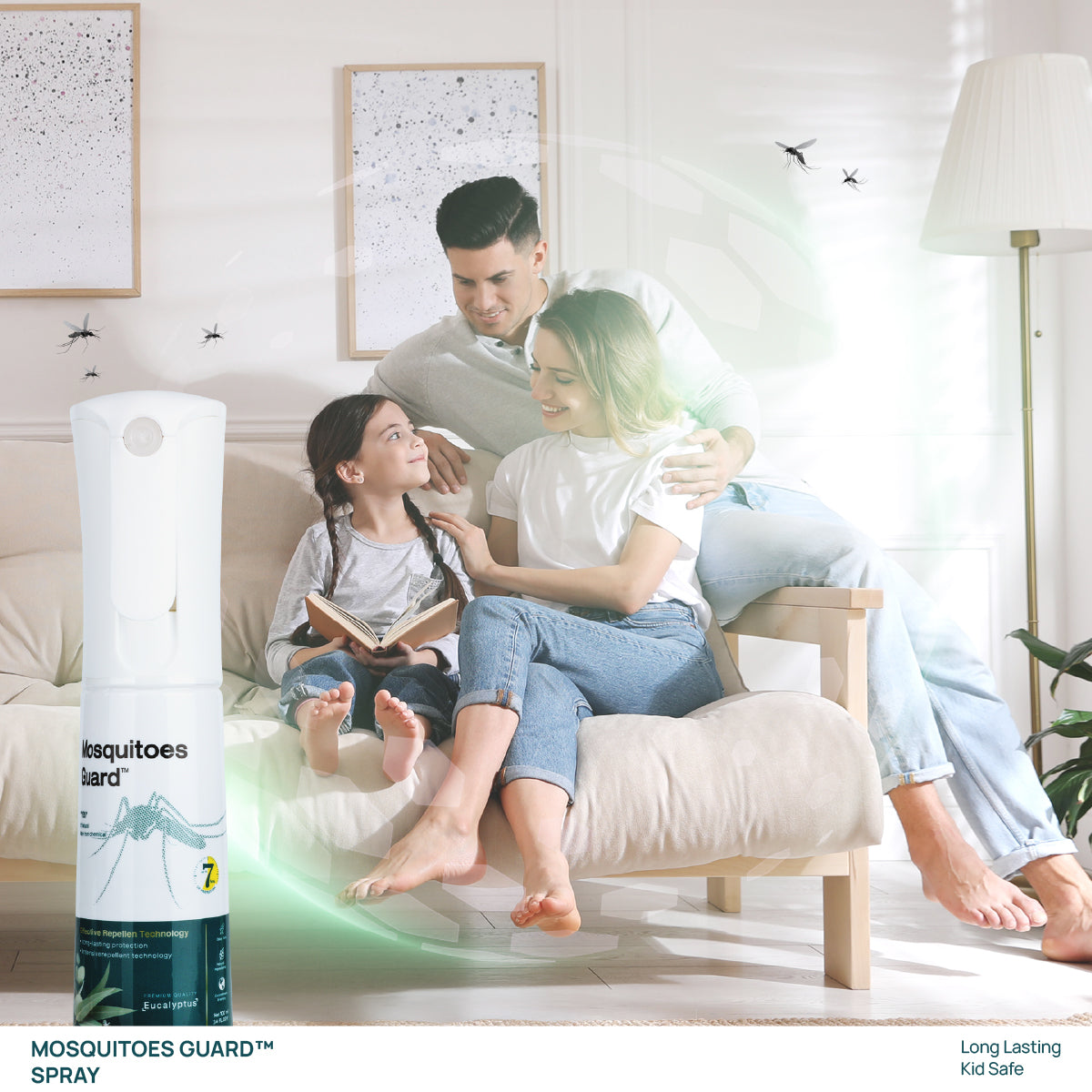 Mosquitoes Guard™ Spray สเปรย์ออยกันยุงสูตรธรรมชาติ กลิ่นยูคาลิปตัส 100 ml.