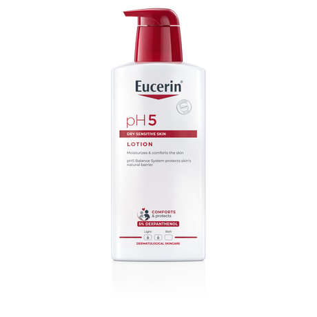 Eucerin pH5 DRY SENSITIVE SKIN LOTION 400 ML ยูเซอริน โลชั่นปรับสมดุลผิว สำหรับผิวแห้ง ผิวบอบบาง แพ้ง่าย