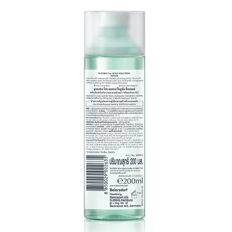 Eucerin PRO ACNE TONER  โทนเนอร์ ลดปัญหาสิว ปรับสมดุลผิว ลดผิวมัน บำรุงผิวหน้า