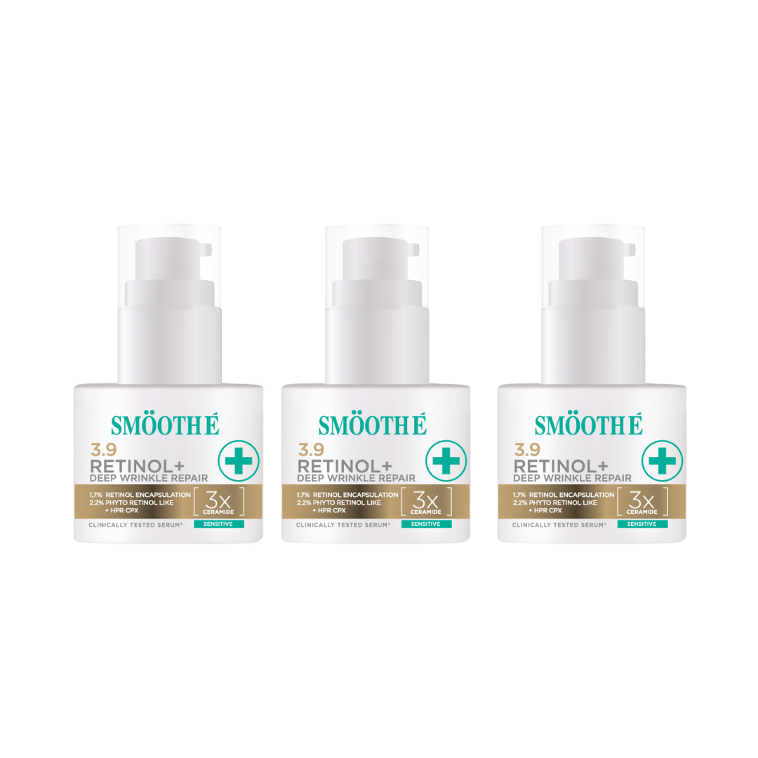 [Pack 3] Smooth E Retinol Plus Deep Wrinkle Repair 13g. / 30g.
