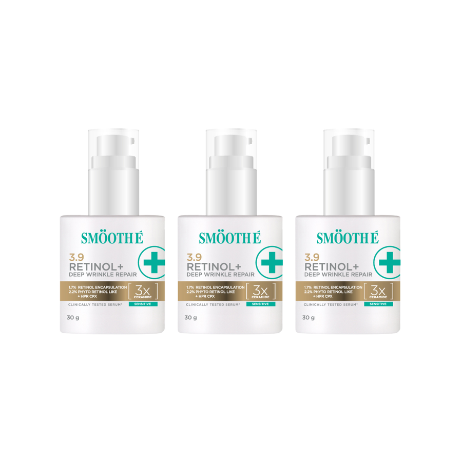 [Pack 3] Smooth E Retinol Plus Deep Wrinkle Repair 13g. / 30g.