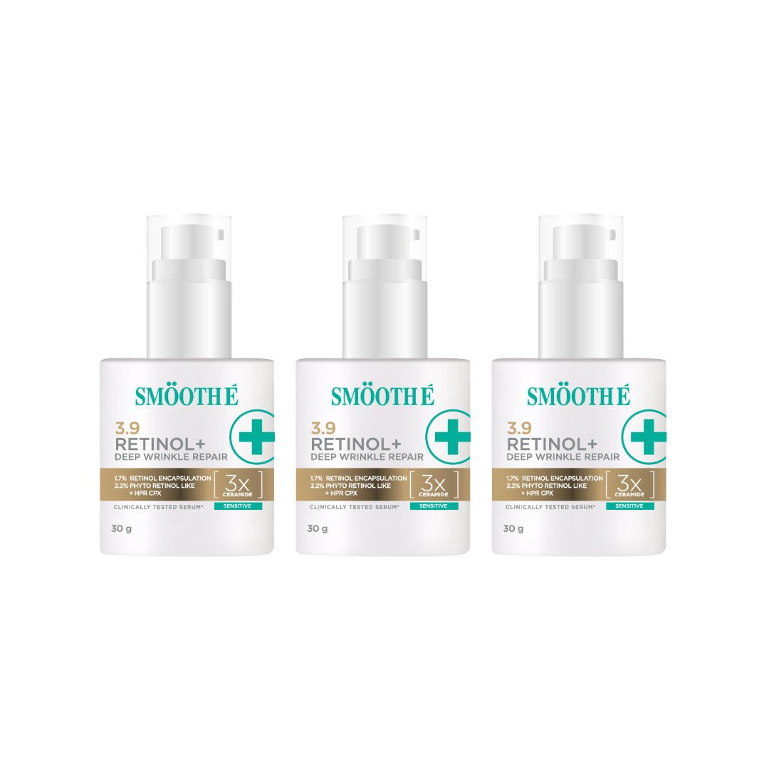 [Pack 3] Smooth E Retinol Plus Deep Wrinkle Repair 13g. / 30g.