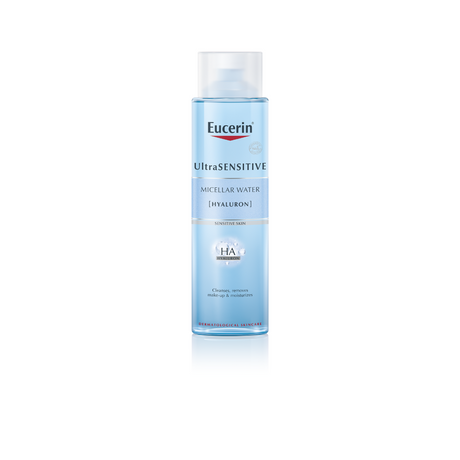 Eucerin US HYALURON MICELLAR WATER ไมเซลล่า เช็ดล้างเครื่องสำอางหมดจด สำหรับผิวแห้ง บอบบาง