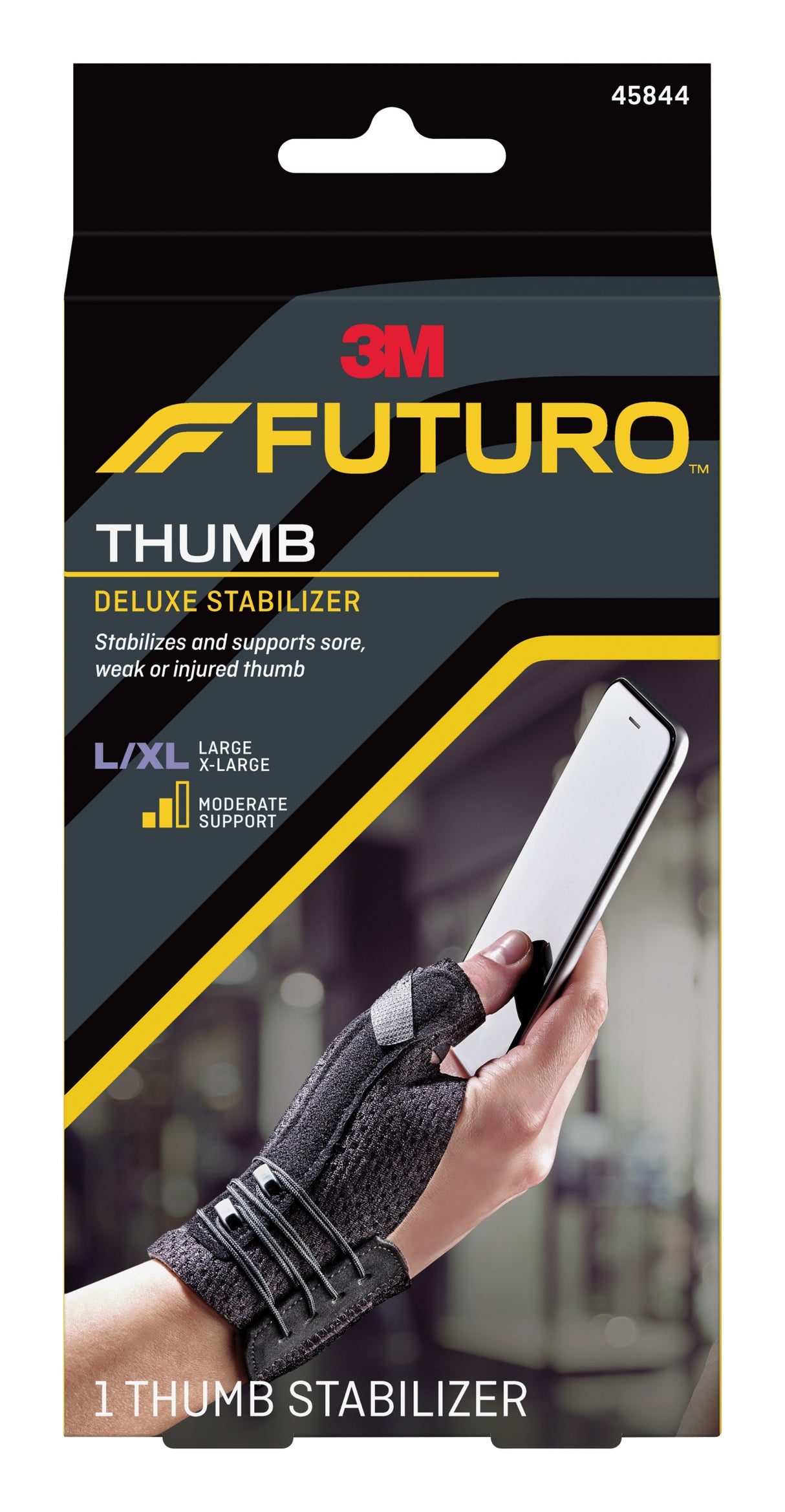 3M FUTURO DELUXE THUMB STABILIZER (L-XL) BLACK