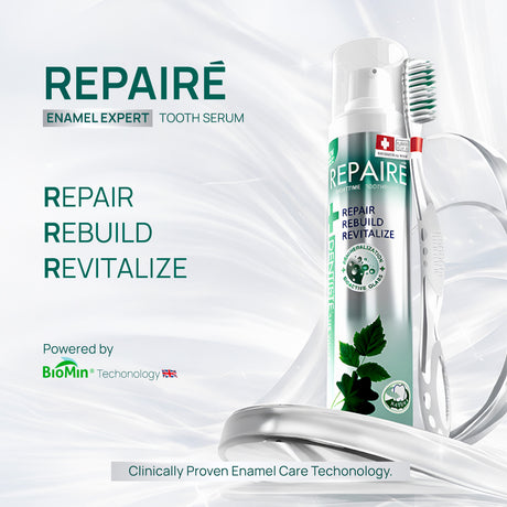 Dentiste Repaire-ReX3 70g. เซรั่มฟัน+ยาสีฟัน 2in1 เพิ่มเนื้อผิวฟันให้แข็งแรง ป้องกันฟันผุ ฟรี Magic Brush x2