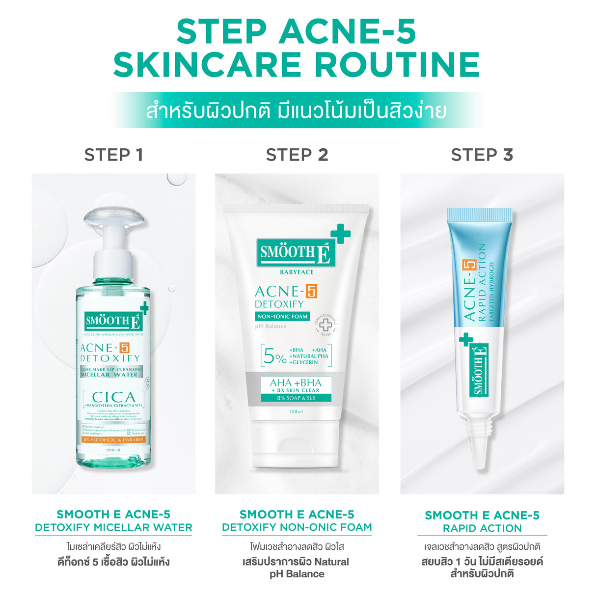 [Mid-Year Sale] Smooth E Babyface Acne-5 Detoxify Non-Ionic Foam
