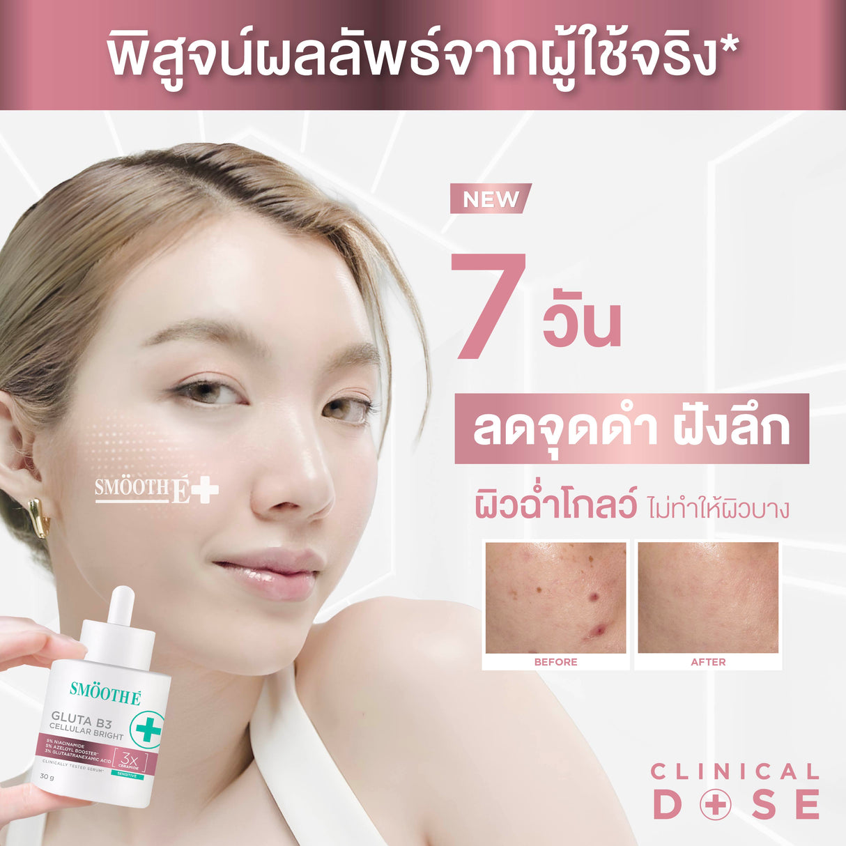 [Duo Deal] Smooth E Sun ZERO Feel Protection 30 g. & Smooth E Serum 13 g.
