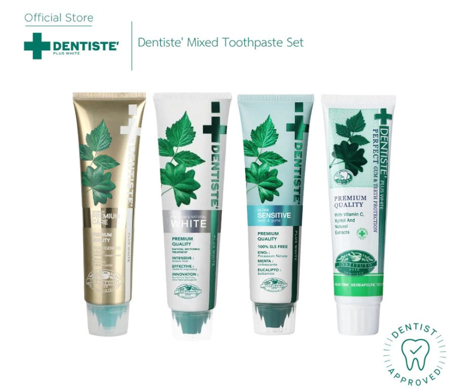[Exclusive Set Photocard] Dentiste Mix Toothpaste Tube 100 G.เซ็ตยาสีฟัน 4 สูตร