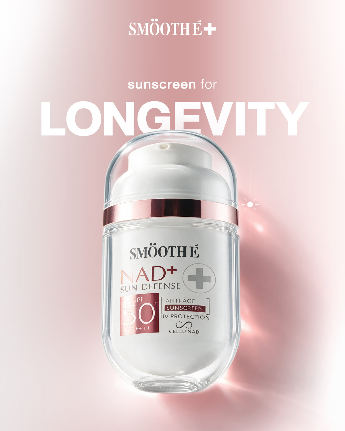 [NEW] Smooth E NAD+ Sunscreen 28 ml.
