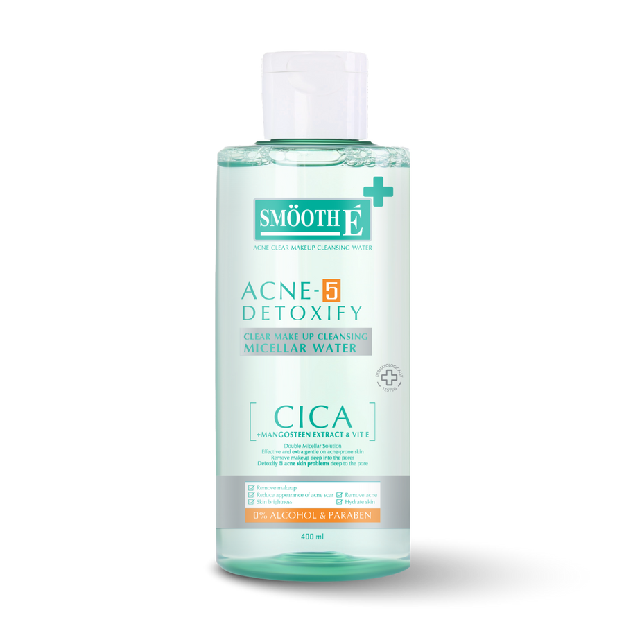 smooth e acne-5 clear makeup cleansing water 400 ml