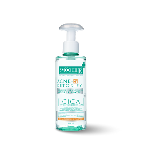 smooth e acne-5 clear makeup cleansing water 200 ml