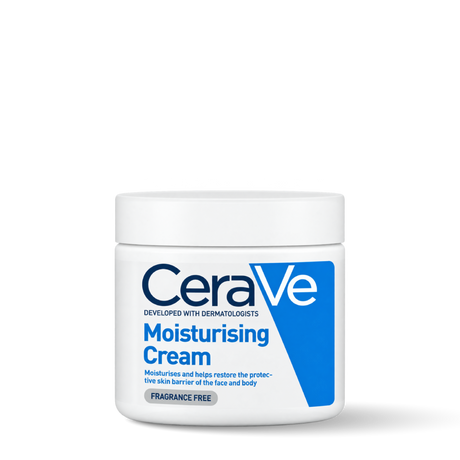 cerave moisturising cream ครีมบำรุงผิวหน้าและผิวกายสำหรับผิวแห้งมาก 16oz