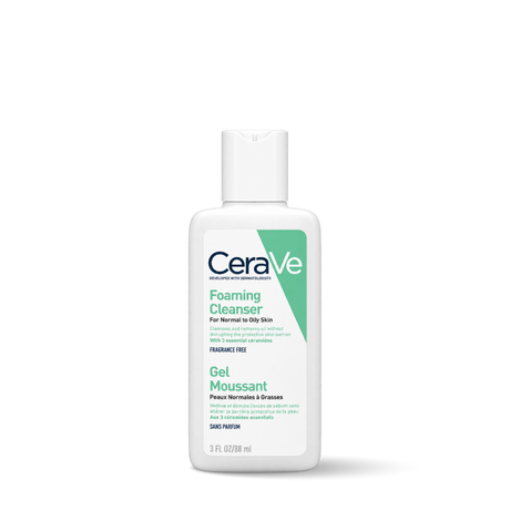 cerave foaming cleanser คลีนซิ่งโฟมทำความสะอาดผิวหน้าและผิวกาย สำหรับผิวมัน 88ml