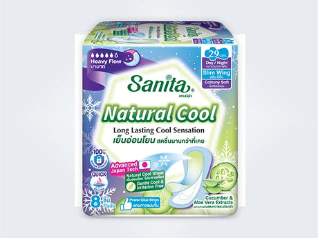[ 1 แถม 1 ] SANITA NATURAL COOL 29 CM 8'S