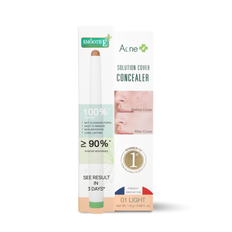 smooth e acne solution cover concealer 01 light