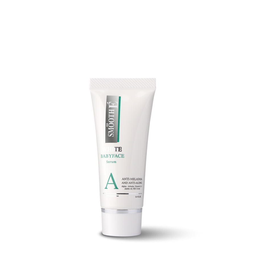 smooth e anti-melasma white babyface serum 0.4 oz.