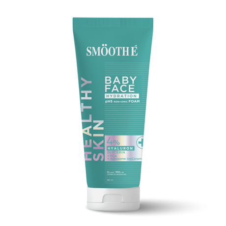 smooth e babyface hydration foam 180 ml.