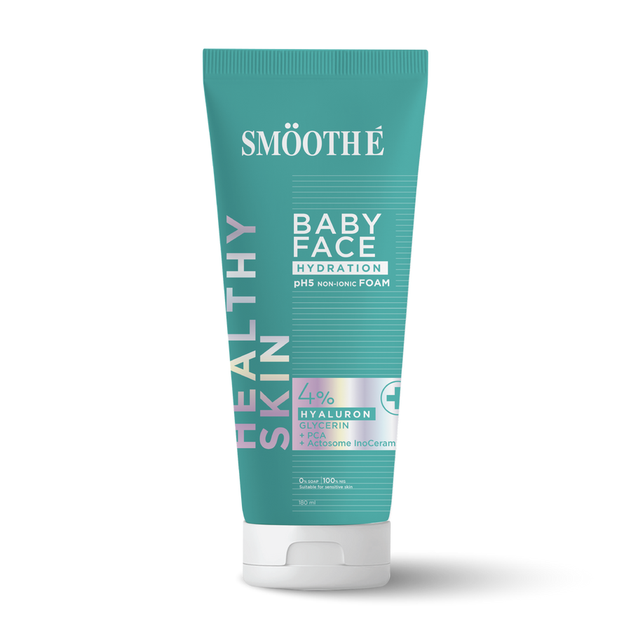 smooth e babyface hydration foam 180 ml.