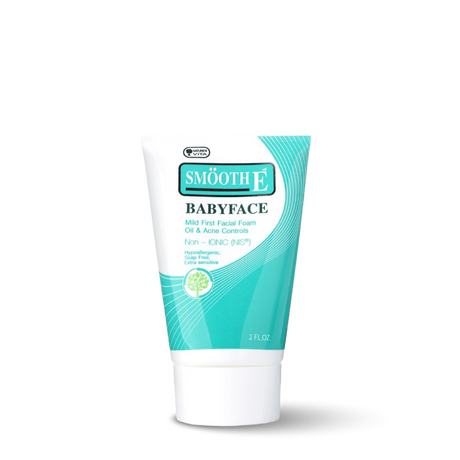 smooth e babyface mild first facial foam oil and acne control