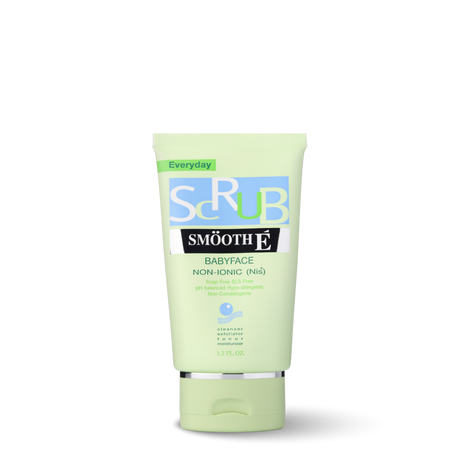 smooth e babyface scrub 1.2 oz.