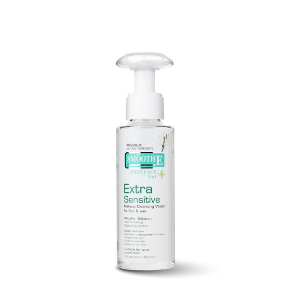 smooth e extra sensitive makeup cleansing water 100 ml.